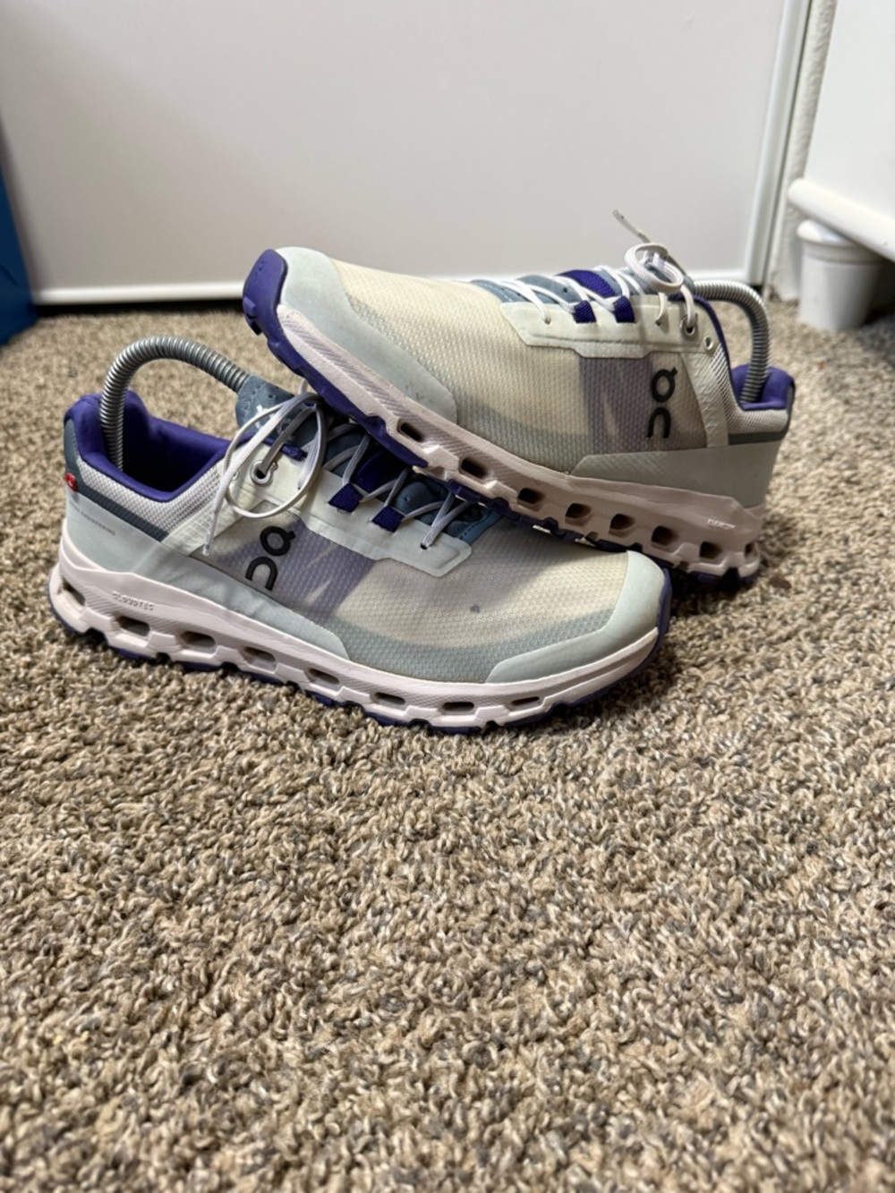 On Cloudrunner Women's Mint and Purple Running Sneaker - Picture 2 of 7
